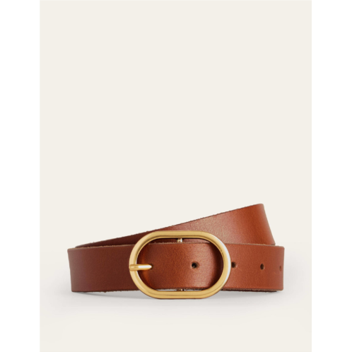 Boden Classic Leather Belt - Tan