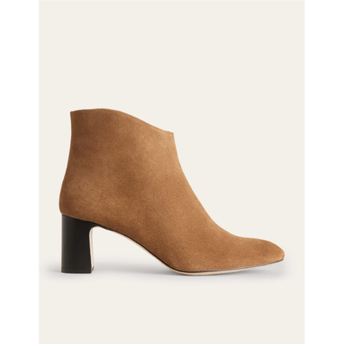 Boden Suede Ankle Boots - Golden Brown