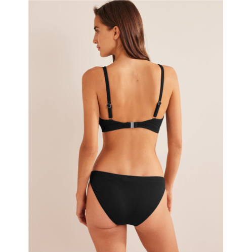 Boden Arezzo V-neck Bikini Top - Black Texture