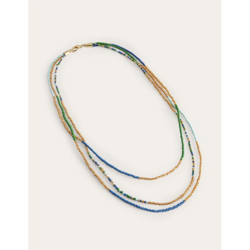 Boden Beaded Necklace - Blue Multi