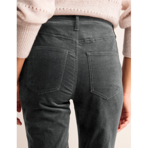 Boden Velveteen Slim-Straight Jeans - Asphalt