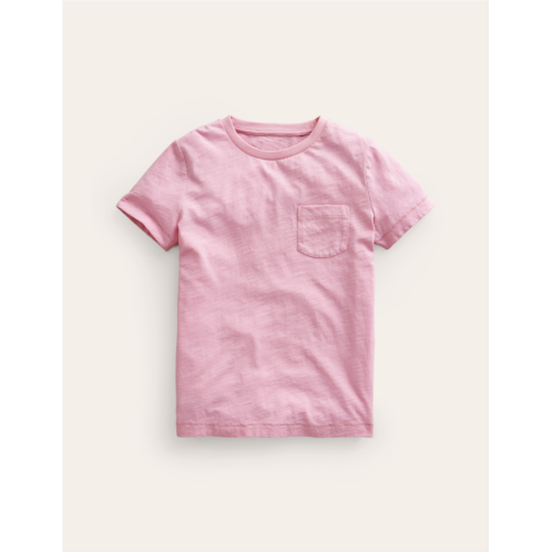 Boden Washed Slub T-shirt - Sugared Almond Pink