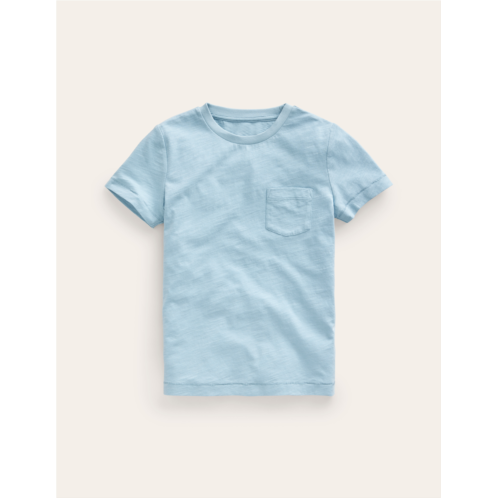 Boden Washed Slub T-shirt - Vintage Blue