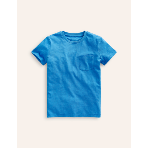 Boden Washed Slub T-shirt - Cabana Blue