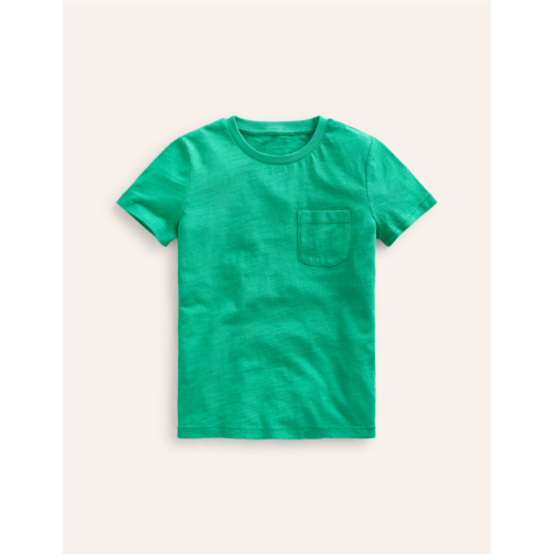Boden Washed Slub T-shirt - Jade Green