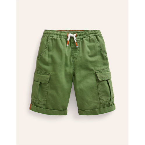 Boden Garment Dye Cargo Shorts - Safari Green