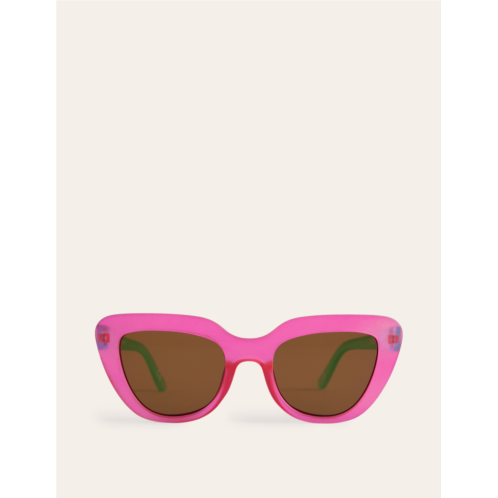 Boden Classic Sunglasses - Pink and Green Colourblock