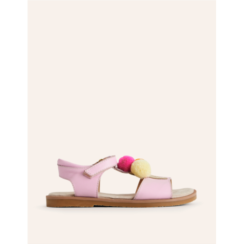 Boden Fun Leather Sandals - Pink Ice Cream