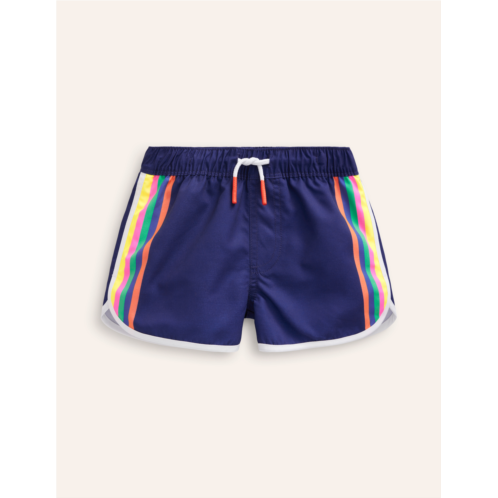 Boden Surf Shorts - Navy Multi Stripe