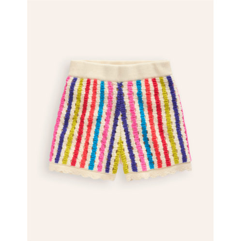 Boden Stripe Knitted Shorts - Multi Stripe