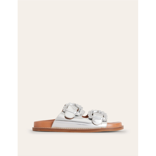 Boden Double Buckle Sliders - Silver