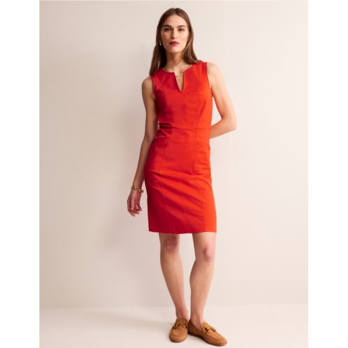 Boden Helena Chino Short Dress - Poppy Red
