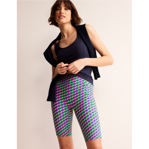 Boden High Waist Pocket Shorts - Multi, Honeycomb Geo