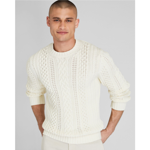 Clubmonaco Large Cable Crew Sweater