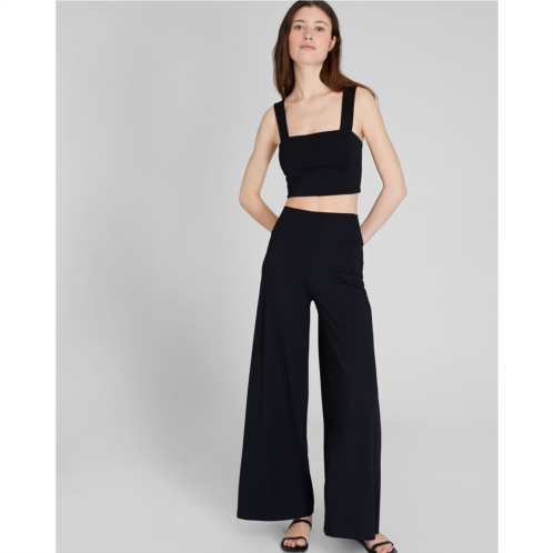 Clubmonaco Extra High Rise Wide Leg Knit Pant