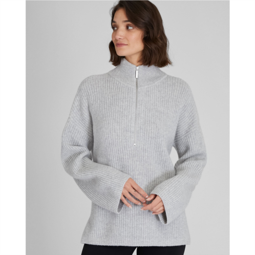 Clubmonaco Relaxed Cashmere Quarter Zip Sweater