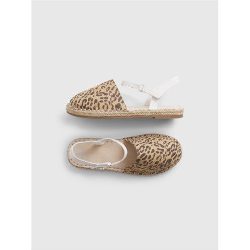 Gap Kids Leopard Print Espadrille Sandals