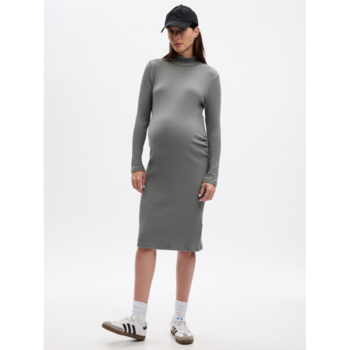 Gap Maternity Rib Midi Sweater Dress
