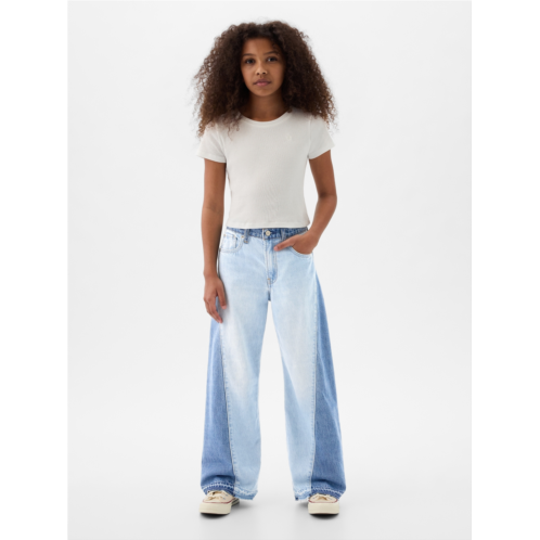 Gap Kids Low Rise Stride Wide-Leg Jeans