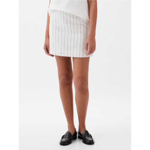 Gap Linen-Cotton Mini Skirt