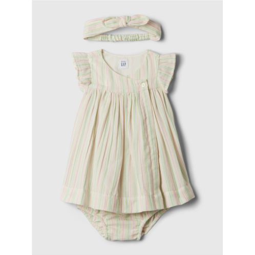 Gap Baby Crinkle Gauze Stripe Dress Set