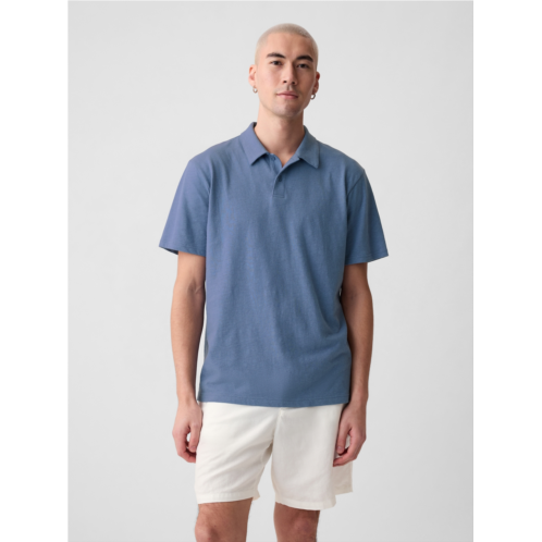 Gap Linen-Cotton Polo Shirt