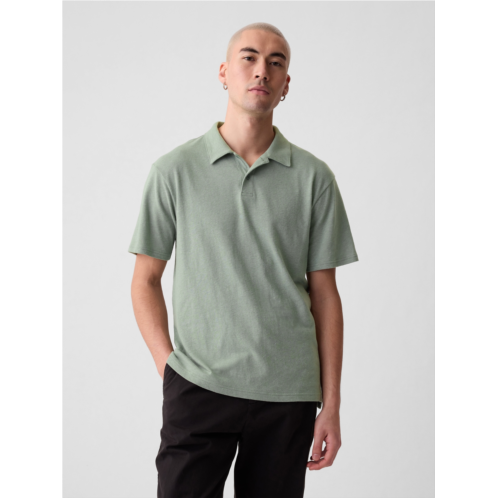 Gap Linen-Cotton Polo Shirt