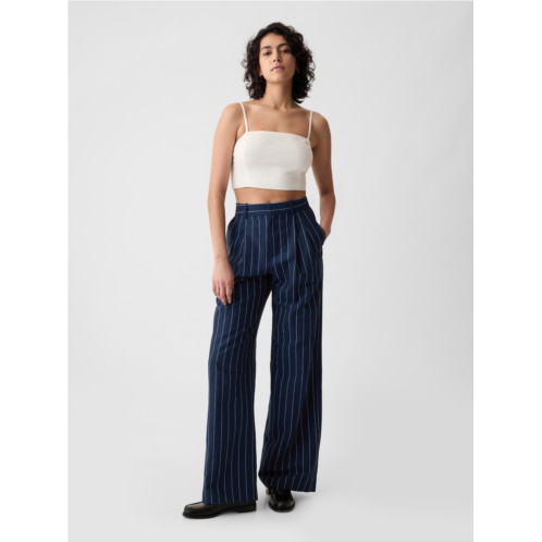 Gap 365 High Rise Linen-Cotton Trousers