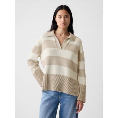 Gap 24/7 Split-Hem Polo Sweater