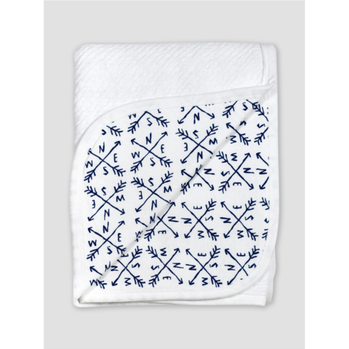 Gap Honest Baby Clothing Organic Cotton Matelasse Reversible Receiving Blanket