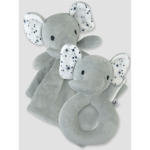 Gap Honest Baby Clothing Lovey and Rattle Set