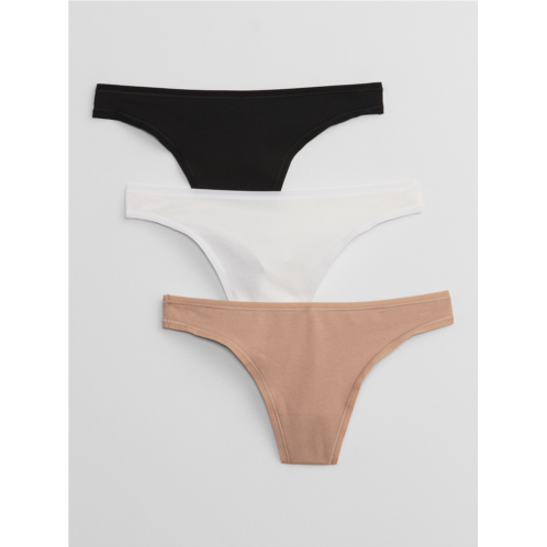 Gap Cotton Thong Underwear (3-Pack)