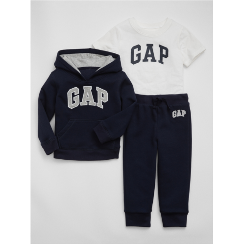 babyGap Logo Three-Piece Outfit Set