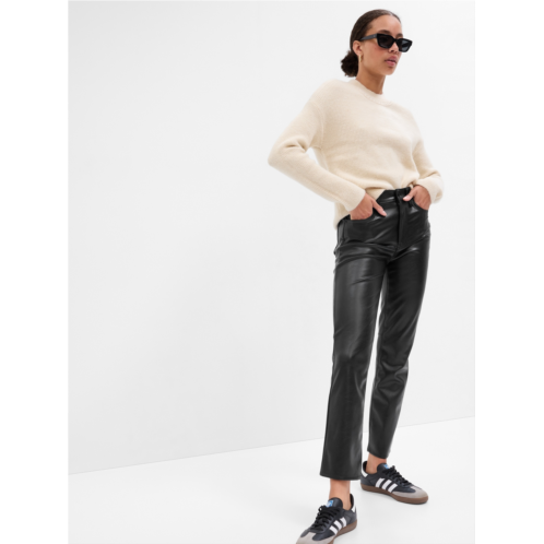 Gap High Rise Vintage Slim Vegan-Leather Pants