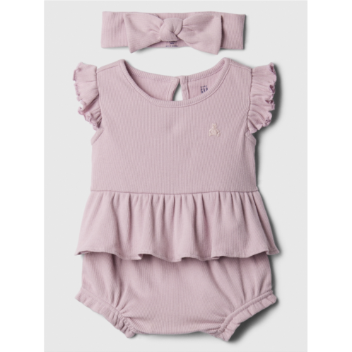 Gap Baby Ribbed Three-Piece Outfit Set