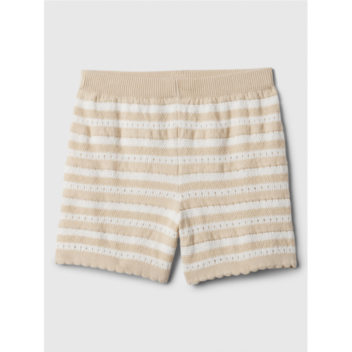 babyGap Stripe Crochet Sweater Pull-On Shorts