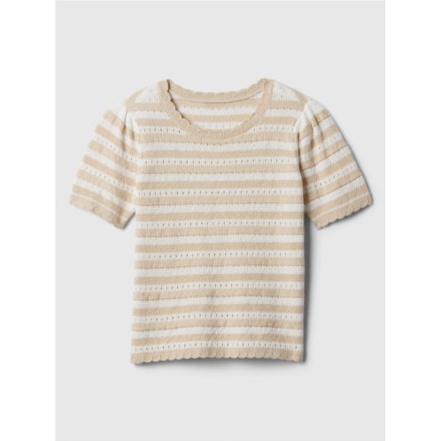 babyGap Stripe Crochet Sweater Top