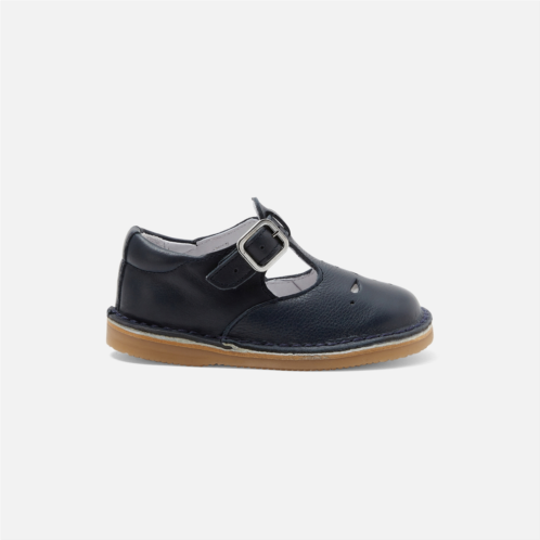Jacadi Unisex smooth leather T-strap shoes