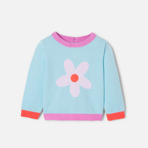 Jacadi Baby girl Intarsia flower sweater