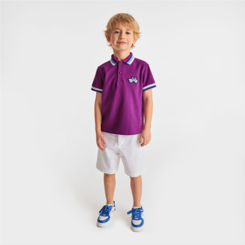 Jacadi Boy polo shirt in mini cotton pique