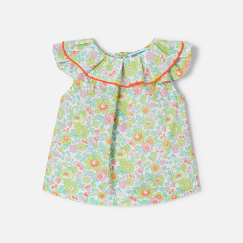 Jacadi Baby girl blouse in Liberty fabric