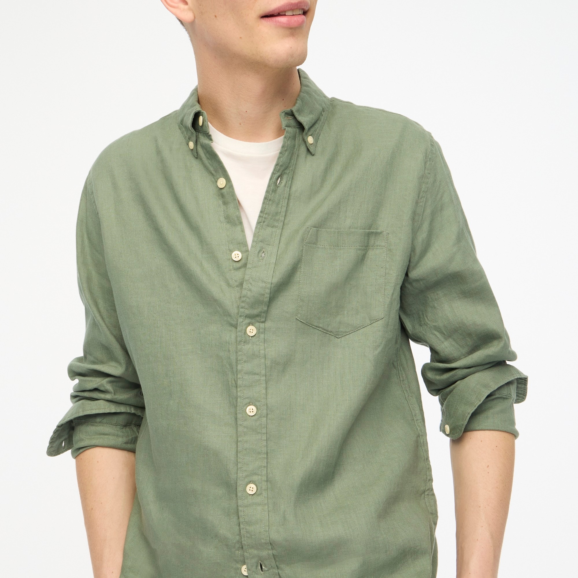 Jcrew Classic linen-blend shirt