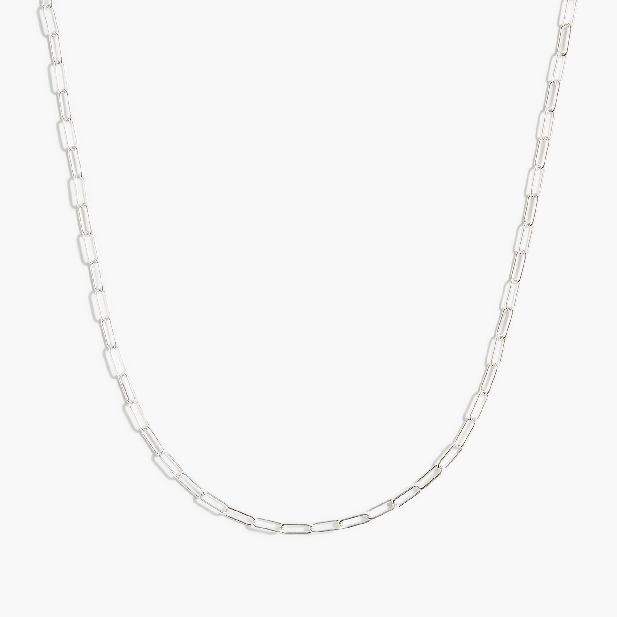 Jcrew T-bar paper-clip link chain necklace