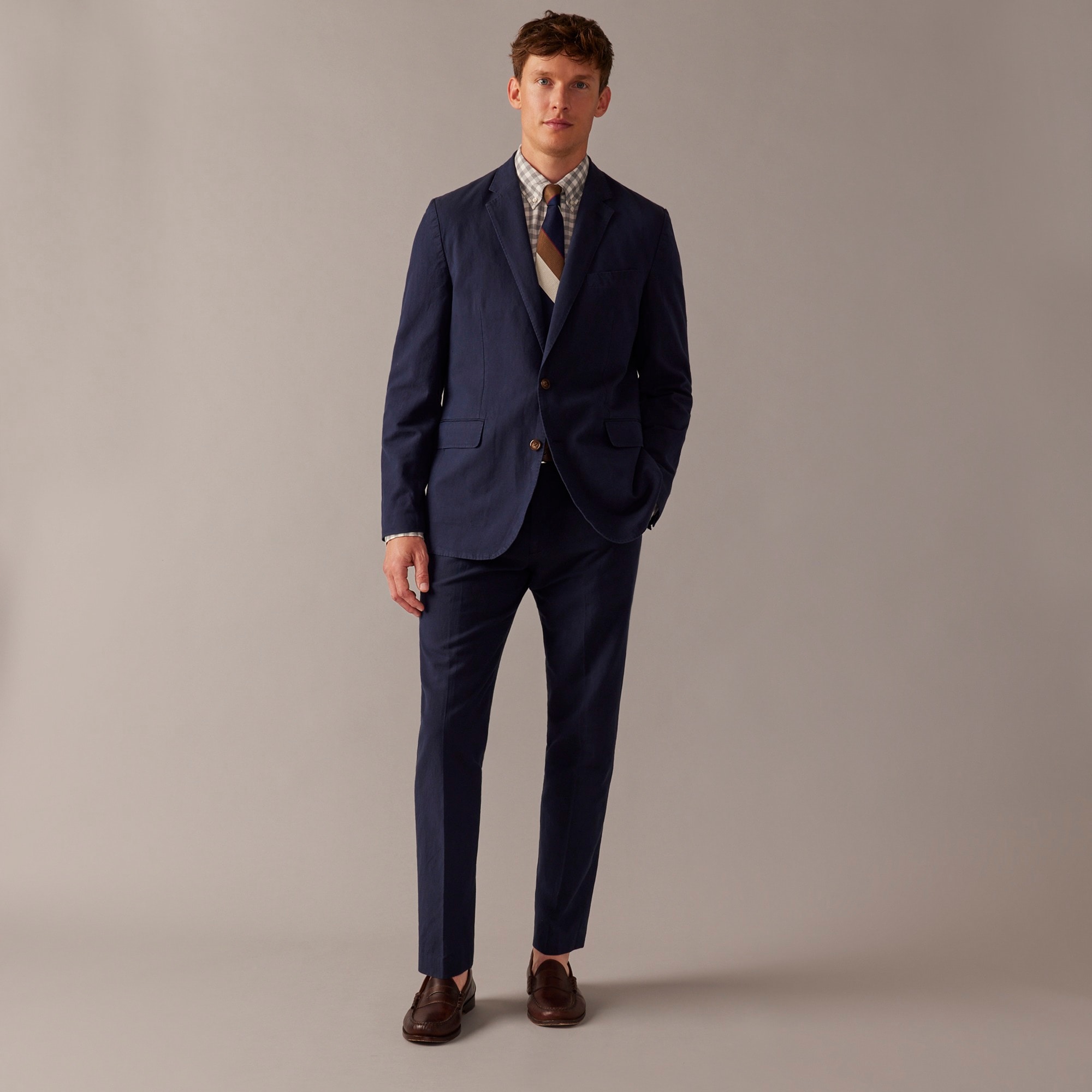 Jcrew Ludlow Slim-fit unstructured suit jacket in Irish cotton-linen blend