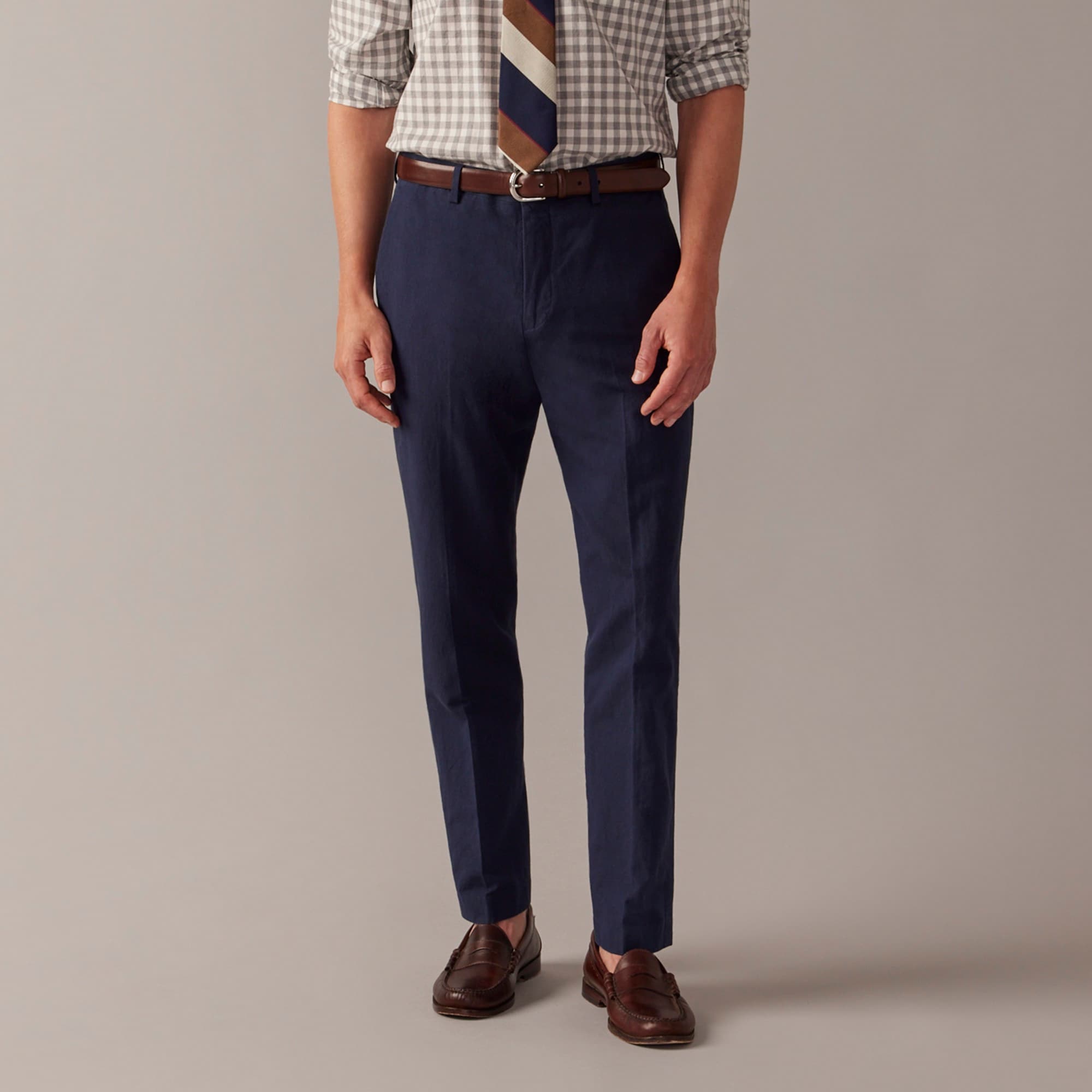 Jcrew Ludlow Slim-fit unstructured suit pant in Irish cotton-linen blend