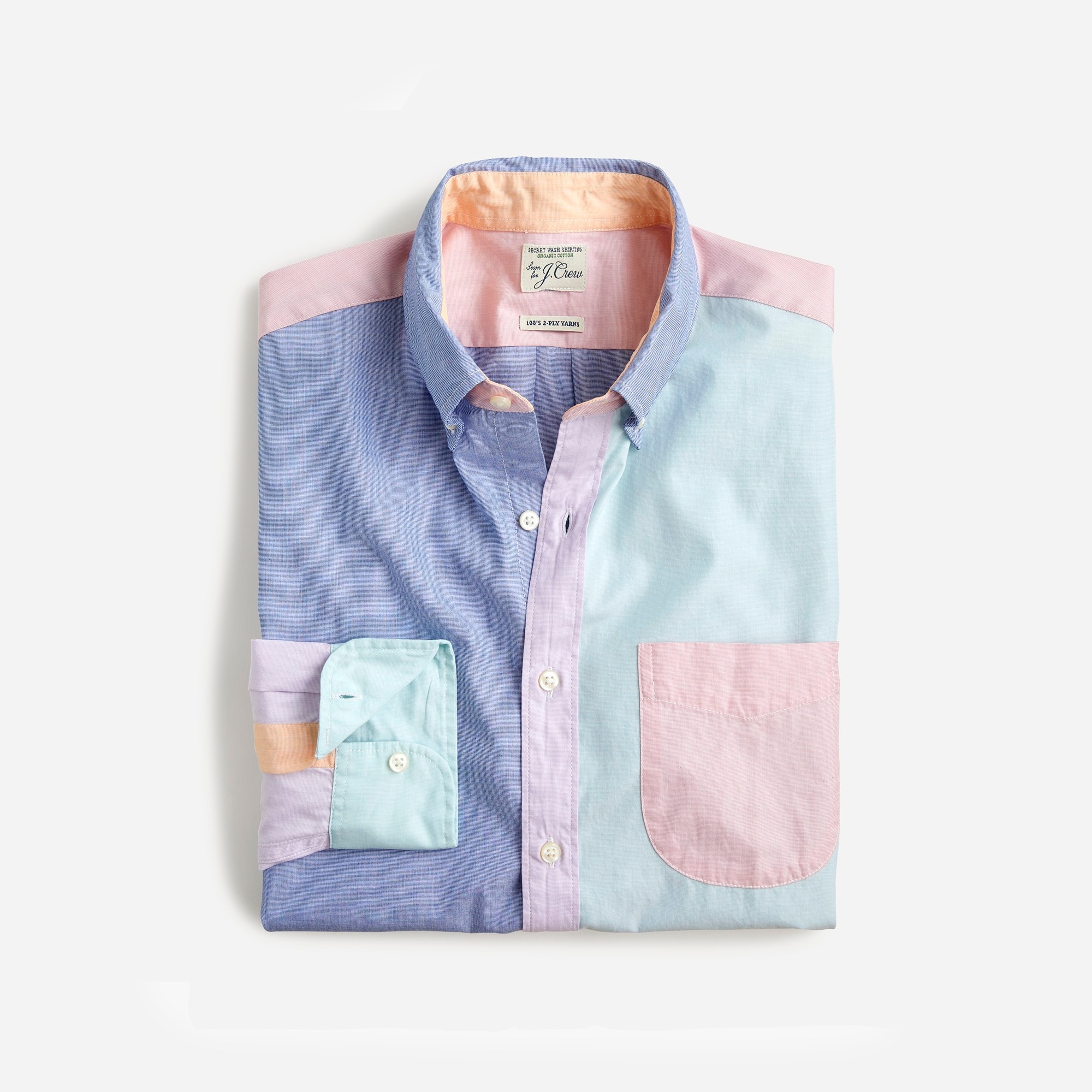 Jcrew Slim Secret Wash organic cotton poplin shirt