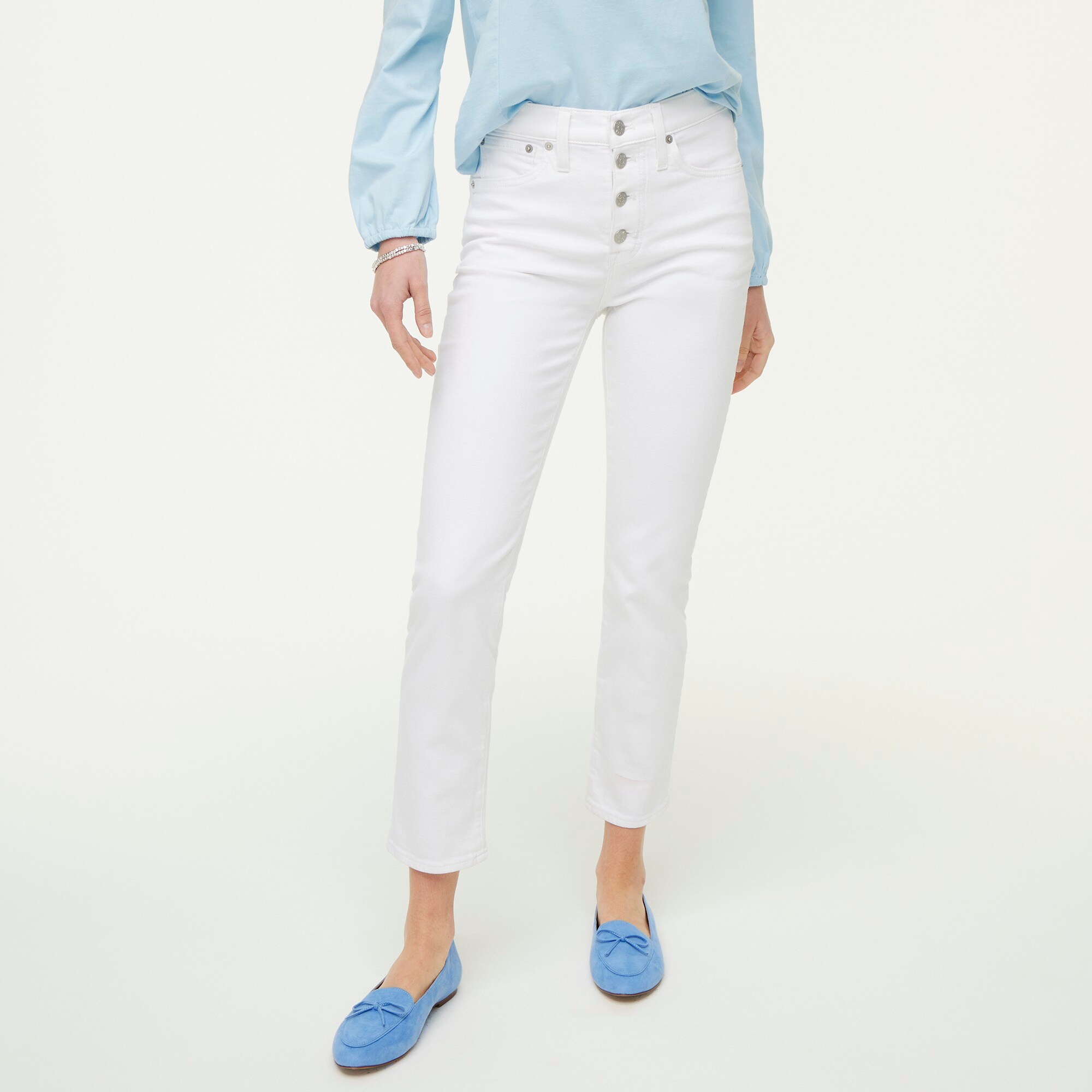 Jcrew Tall essential straight jean in all-day stretch