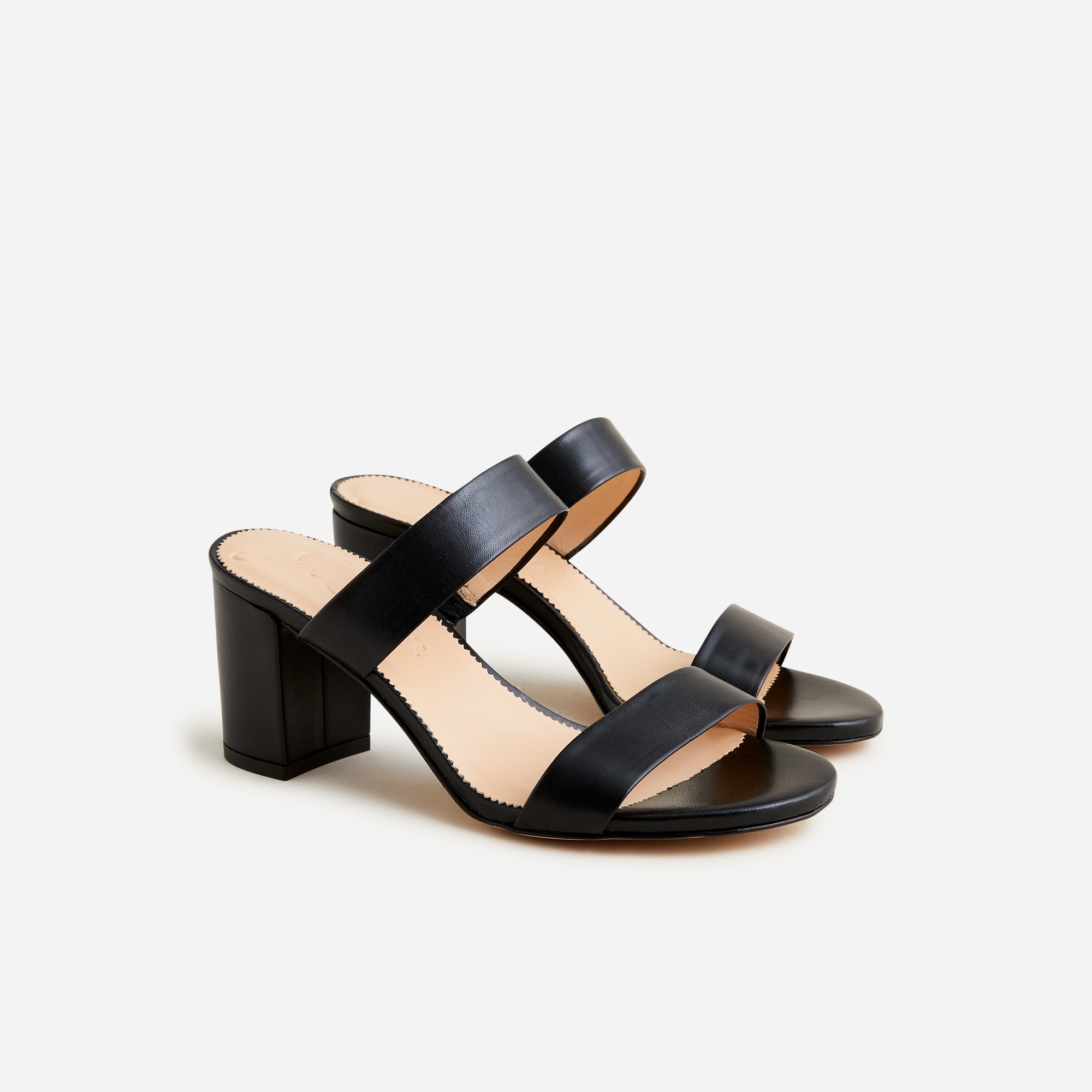 Jcrew Lucie double-strap block-heel sandals