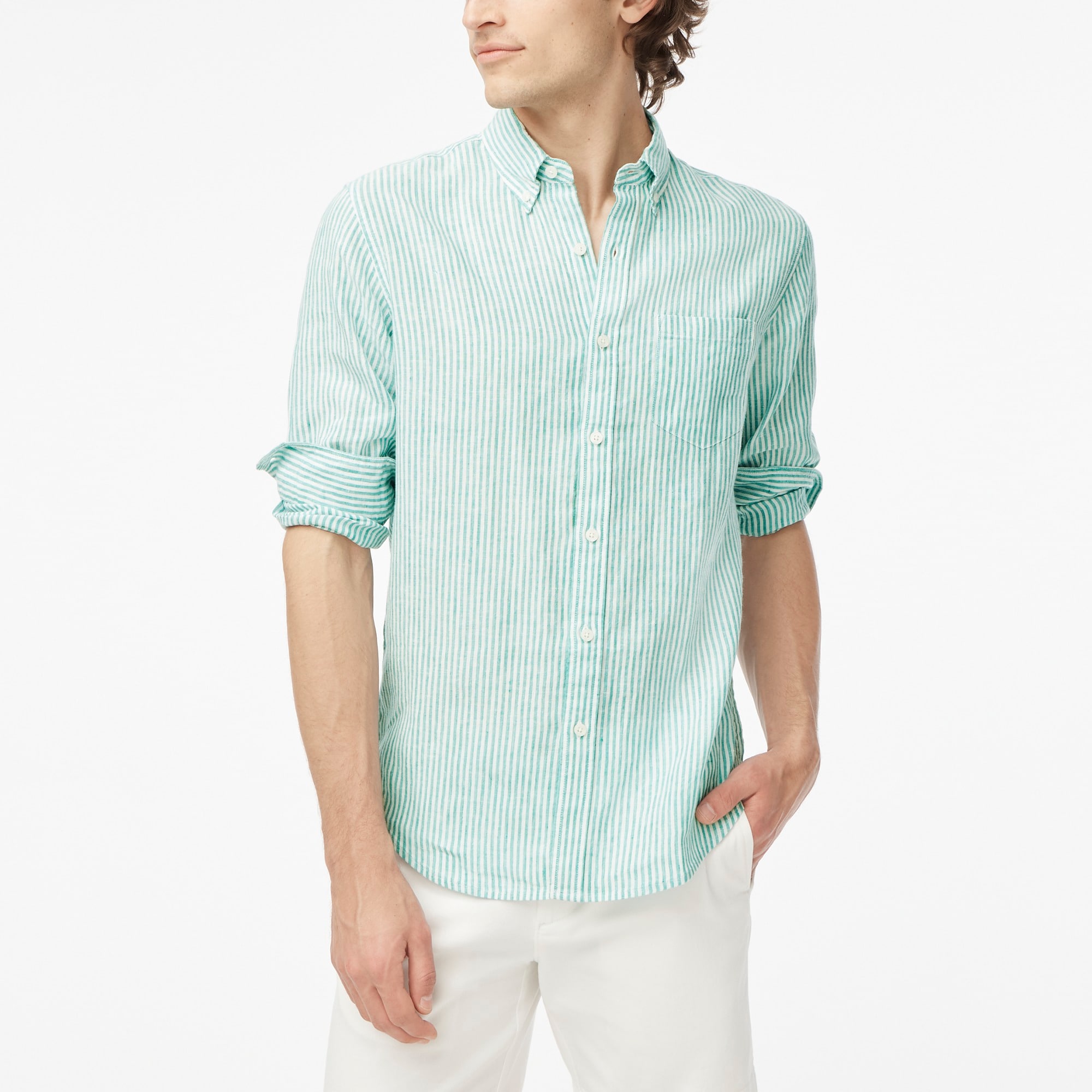 Jcrew Classic linen-blend shirt