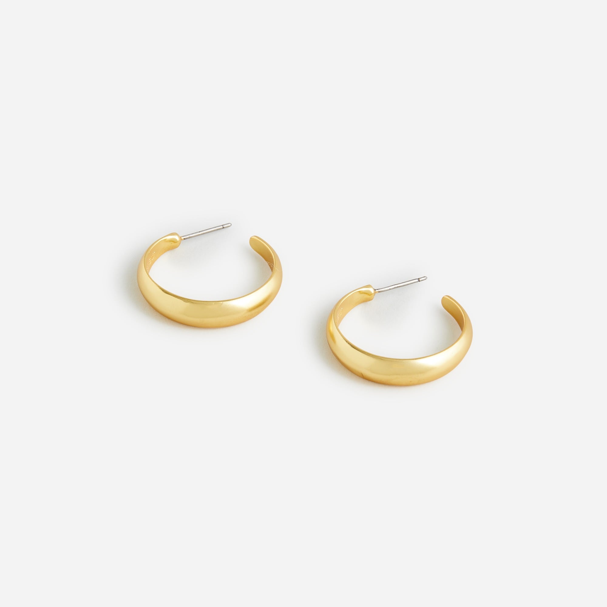 Jcrew Dainty gold-plated hoop earrings